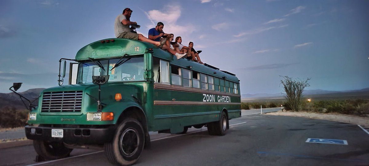 ZoonGarden's tweet photo. The team stopped at Joshua Tree on the way to Big Bear, CA and got to enjoy stargazing on the roof of the school bus #BucketList Lots of footage coming soon! https://t.co/jJPyDph7qT