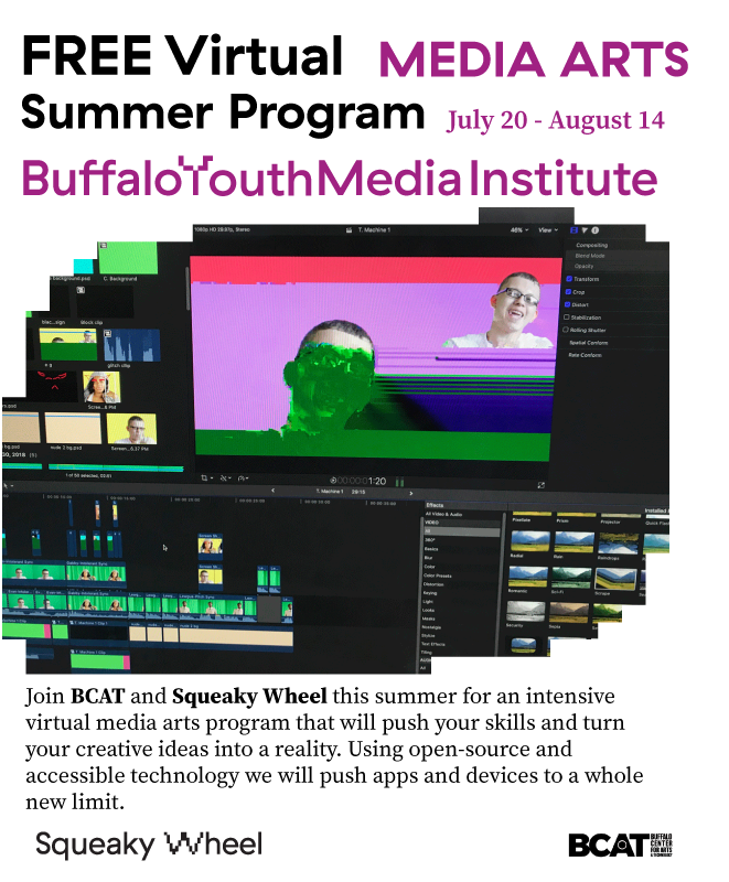 Ever wonder how to turn your creative ideas into reality? There's still time to sign up for our summer media arts class with <a href="/squeakybuffalo/">Squeaky Wheel</a>. You'll learn how to use creative apps to bring your art to life. No cost to attend. Sign up today: buffaloartstechcenter.org/youth-programs…