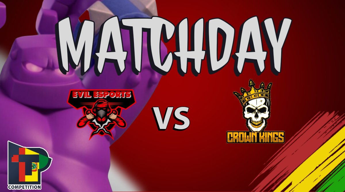 EvilEsportsBo's tweet photo. #ClashRoyale | Partido!
Esta noche debutamos en la @ComunidadBolCR y nuestros muchachos intentarán buscar una victora ante @CrownkingsC.
Buena suerte!
#GoEE ⚔️ https://t.co/egbKQf2Zqa