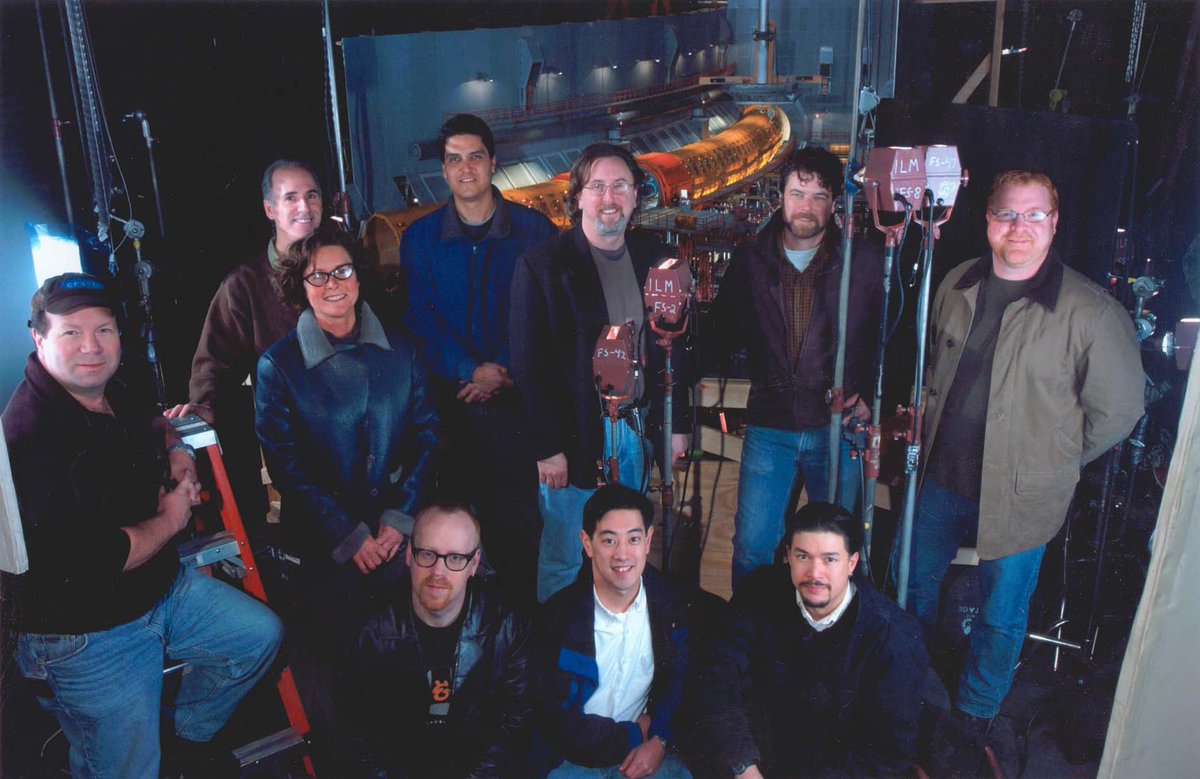 donttrythis's tweet photo. Grant and I bonded early at ILM and called each other “Doctor” the entire 22 years we knew each other. This photo is from the last job I did at ILM, Terminator 3. A month after it was taken, I started filming MythBusters. Grant would join us two years later. https://t.co/GqoFhWNQDz