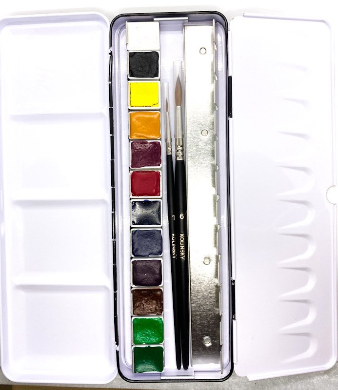 JackmansArt's tweet photo. Pearlescent & Original Professional Watercolours in artist tins with brushes are now BACK IN STOCK 😍😍
https://t.co/S60hyfvG18
#watercolour #pearlescent #brushes #pigment
#halfpans #handmadewatercolors #handmadewatercolor #handmadewatercolour #brushstrokes #artisanalwatercolor https://t.co/Y1etnJRAoW
