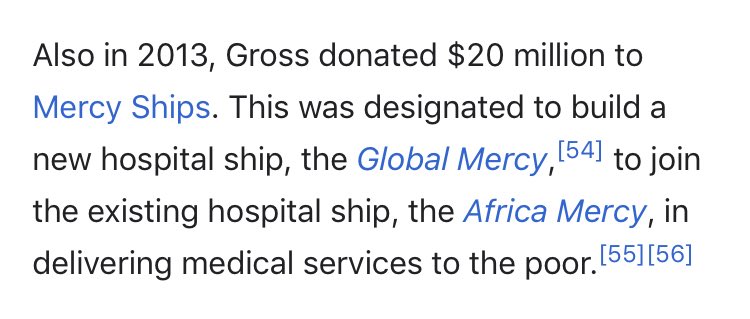 53/ BILL GROSS SIDE NOTE:MERCY SHIPSWe all remember USNS Mercy in LA - this is NOT THAT, & deserves a separate digRead below diggers; was the Mercy a “We know” warning to [them]? @Mareq16  @mwam1993  @KcitKcot  @SnarkishDanno  @Beer_Parade  @DamonRiddle3  @love4thegameAK