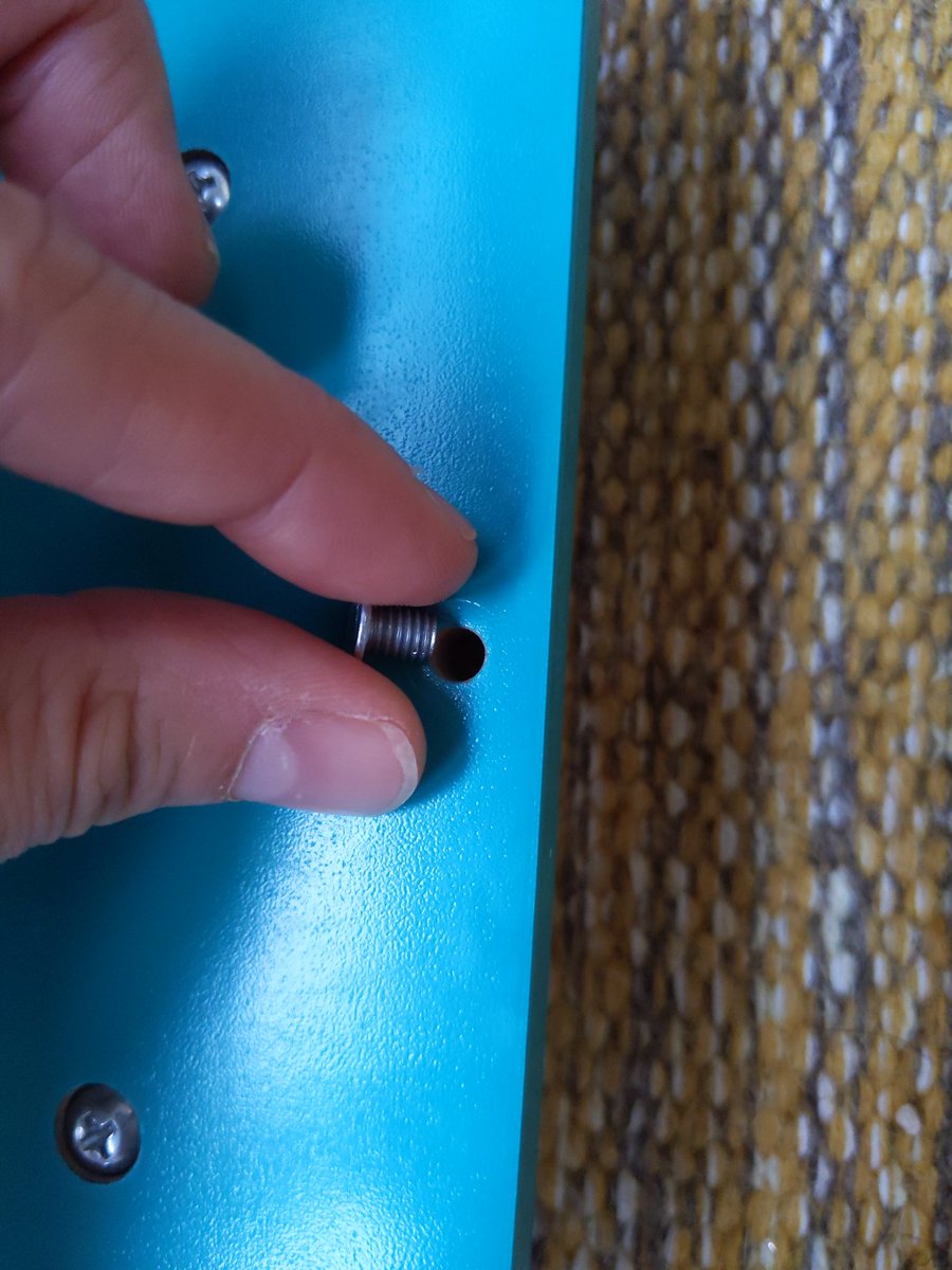 CatBissell's tweet photo. @ArgosHelpers just wanted to point out a safety issue with your Chad Valley Wooden Junior Kitchen. The magnet screw has come out of one of the doors and is a choking hazard. I'm sure my son opens and closes the door as much as any other toddler would. Bought in March. #safety https://t.co/cSFPaPC2xq