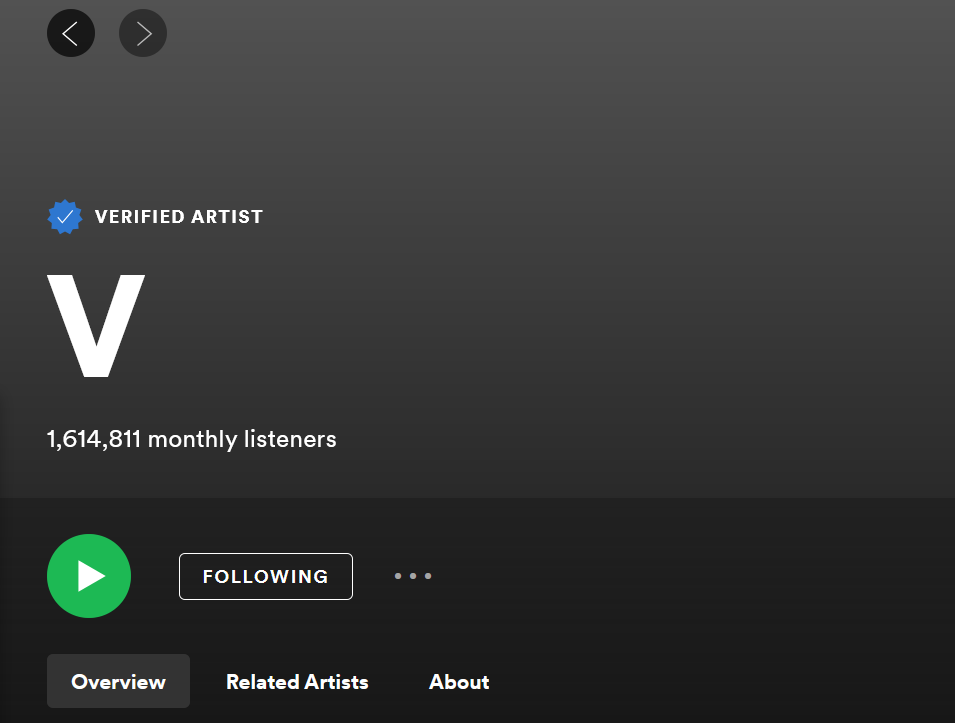 BTSquadPress's tweet photo. [INFO]📰

¡Oficialmente los perfiles en Spotify de Seokjin y Taehyung, han sido verificados!

Se unen a los perfiles verificados de BTS, RM, J-Hope, SUGA y AGUST D.

@BTS_twt #BTS #BTSARMY 👏👑 https://t.co/MhTLgHcXbZ