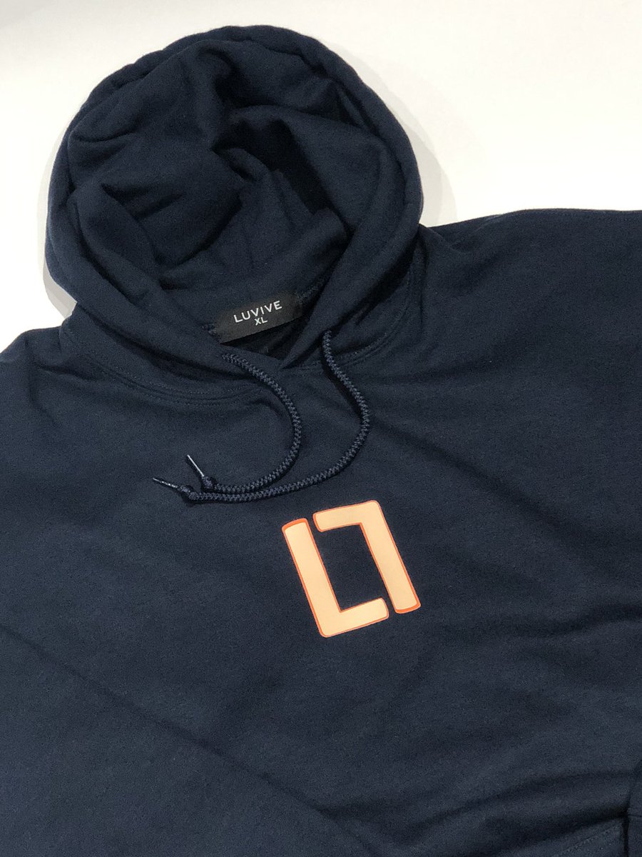 LLuvive's tweet photo. Have you checked out our latest Navy Logo Hoodie on our website. https://t.co/uIoXAA4Jqd