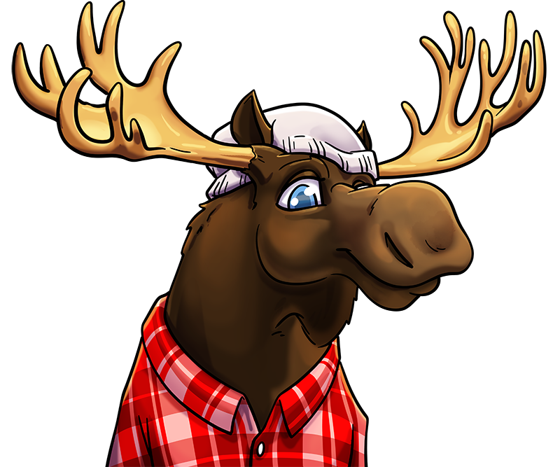 Beautiful art work done by <a href="/andymcfly84/">🎨 Andy McFly 🎨</a> One happy Moose right here!