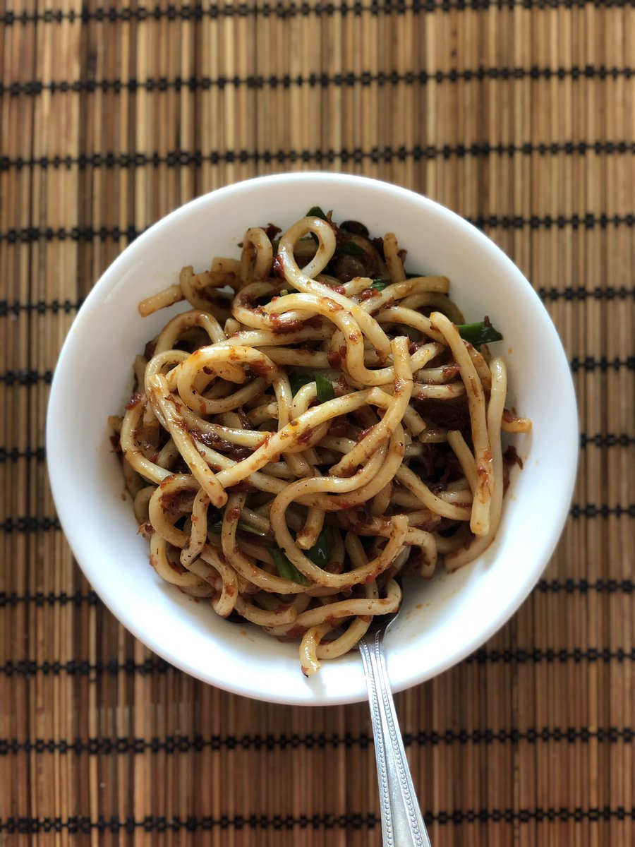 TheTobiSmith's tweet photo. Ofada Udon Noodles Stir Fry. @AllIDoIsCookUS Ofada Stew is the gift that keeps giving. #MyAllIDoIsCook https://t.co/1kJ0g1IpHB