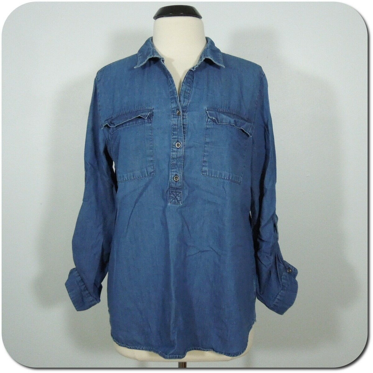 versalhill's tweet photo. Check out https://t.co/XFnxuZFkC2 OLD NAVY Women's Chambray Long Sleeve 3/4 Button Down Shirt
#OLDNAVY #Womens #Chambray #LongSleeve #ButtonDown #Shirt #sizeL #OldNavyBrand #ButtonCuff #Cotton #Buttons
#Versalhill https://t.co/g3rNrBY29H #VersalCentre #save #sale #shopmycloset https://t.co/OHp7hkYDfZ