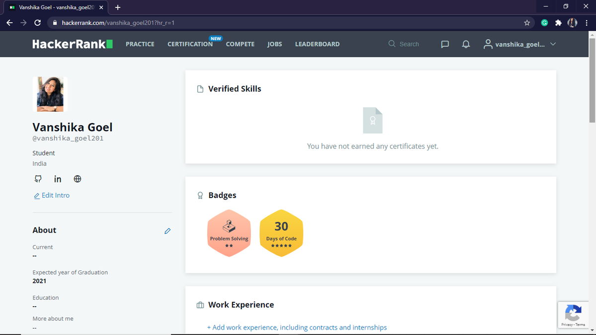 bingyliscious's tweet photo. Completed #30DaysofCode from @hackerrank . It was a fun and interesting challenge! I had to brainstorm in a lot of challenges and managed to get 5-Star!🥳 https://t.co/ZDxfht2oxx
