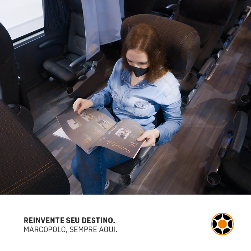 OnibusMarcopolo's tweet photo. O novo momento pede que o transporte público seja reinventado, oferecendo um sistema digno, econômico e ambientalmente sustentável. Com o Marcopolo Biosafe, queremos embarcar neste novo momento e oferecer ainda mais segurança para que o transporte público siga em funcionamento. https://t.co/LgJ57WsGuO