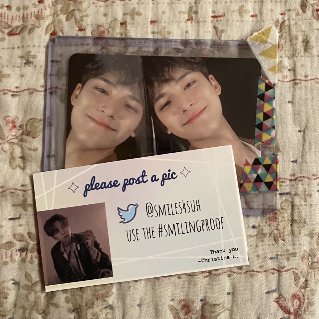 yugtbz's tweet photo. THANK YOU SO MUCH AAAAAA @SMILES4SUH #smilingproof https://t.co/CVDAmqyGjq