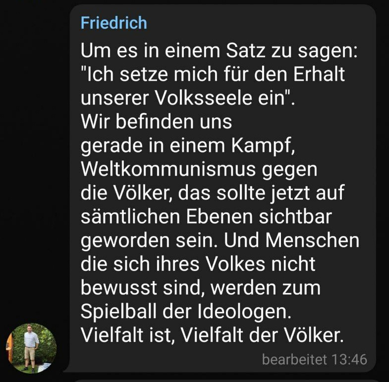 WichtelWatch_OL's tweet photo. Dieser Post ist stillschweigend aus der Querdenken-Gruppe der Oldenburger Coronaleugner*innen verschwunden. #Rassismus #nonazisol https://t.co/hPMm3Mkwqb