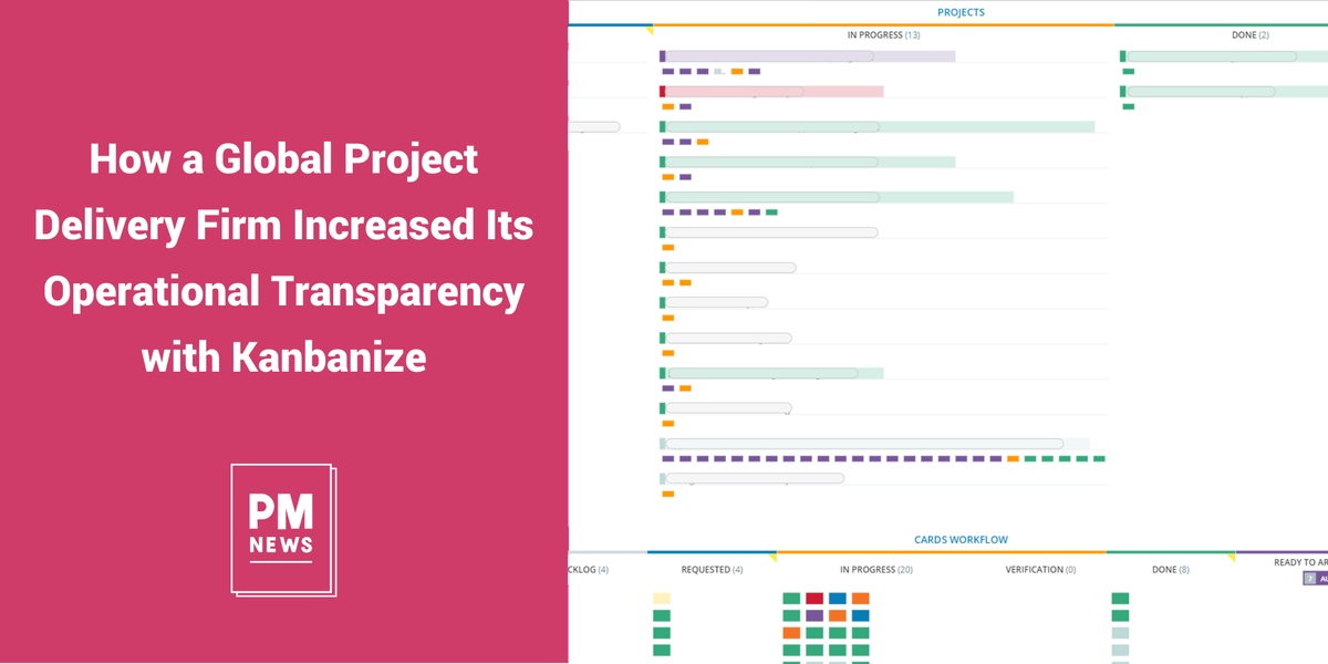 PMNews__'s tweet photo. Case Study: How A Global Project Delivery Firm Increased Its Operational Transparency With @KanbanizeInc 
>>> https://t.co/E5NOKVUG6n 
#projectmangement #PMOT #kanban #projectmanagementsoftware #agile https://t.co/un08QR9NxQ