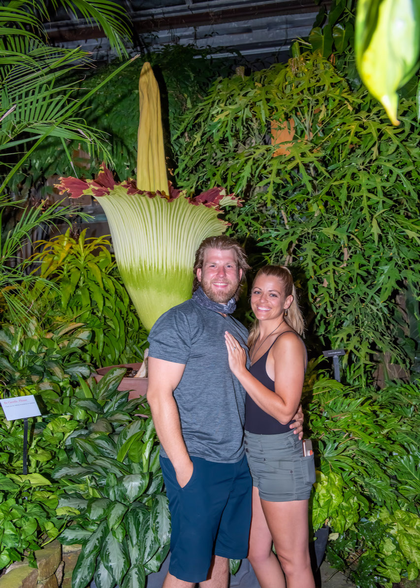 longwoodgardens's tweet photo. Congratulations Dan and Brittany on your engagement! You couldn’t have chosen a better backdrop for this proposal. I’m sure my fabulous funk provided some memorable ambience! We wish you many happy years together. Can I be the ring bearer? [wink] #SproutStinks https://t.co/2CIgaPdi2J