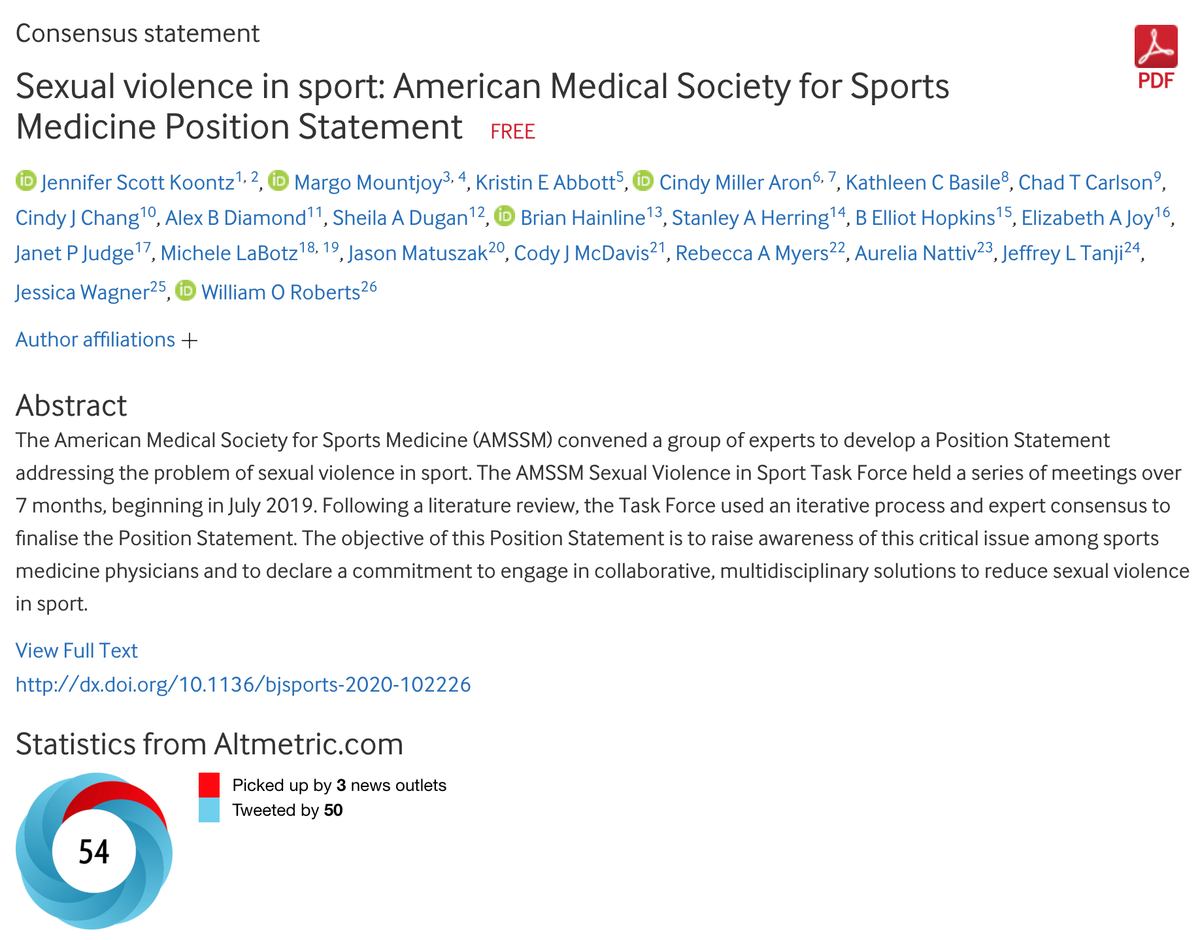 BJSM_BMJ's tweet photo. Not a post to skip over...
Should this be compulsory pre-reading for anyone involved with youth athletes? #KeyStatement
@margomountjoy & team 👏
https://t.co/2SO457segx https://t.co/2e7J3pqAo8