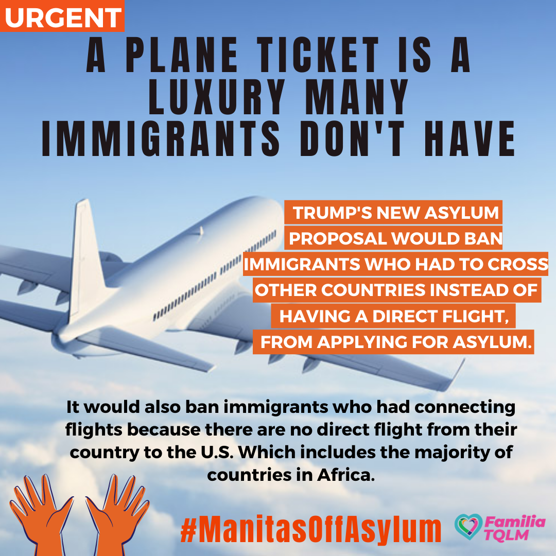 URGENTTrump's most recent attack on asylum will put Trans and Queer people in danger.  #ManitasOffAsylum