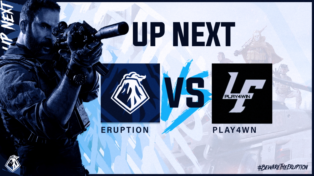 TeamEruptionGG's tweet photo. [#CallofDuty]

Our #COD team are competing in the next GB match against PLAY4WIN! ✨

@PHX_COD is streaming right now! ⤵️

🔗 https://t.co/ReZdcpTbPN

Good luck to our team, let's take home the #ERPWIN! 🔥

#BewareTheEruption🌋 https://t.co/aXelXZzfVb
