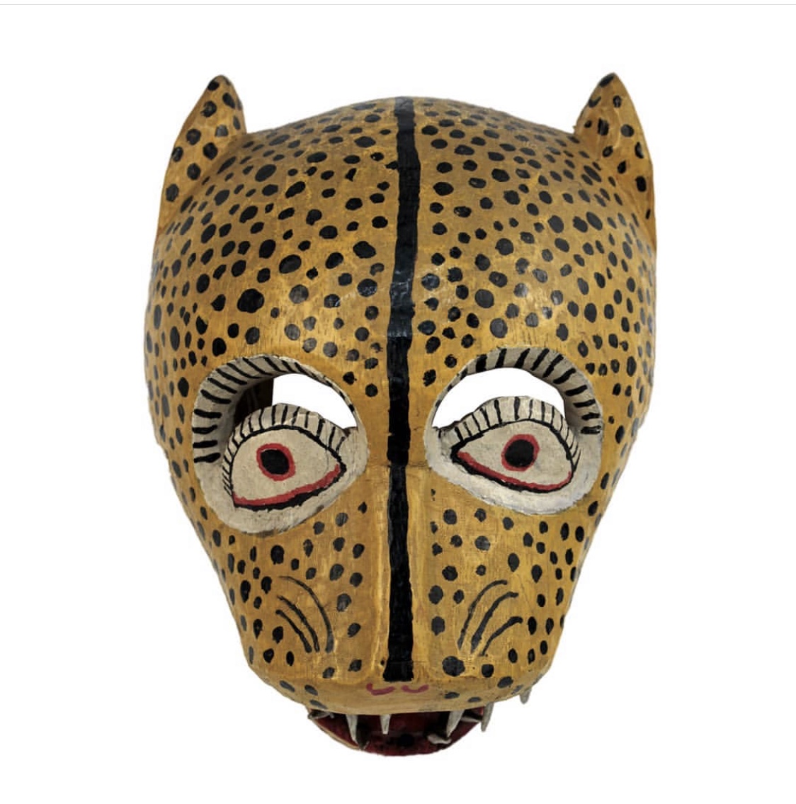 museofranzmayer's tweet image. Esta máscara es utilizada en la "Danza de los tejorones", que muestra de manera metafórica a una sociedad que viola las normas.

Máscara de jaguar
S. XX
Huazolotitlá, Oaxaca, México