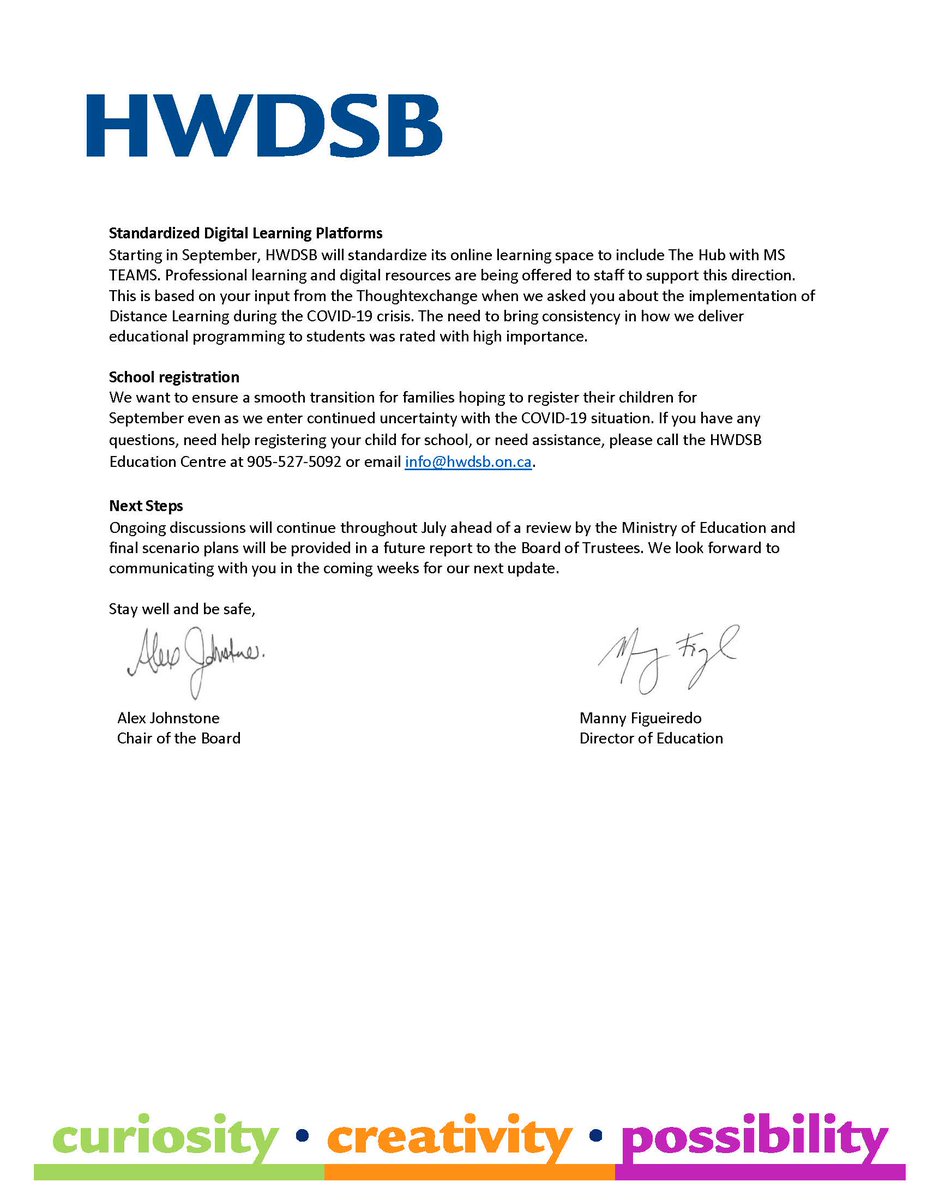 HWDSB tweet picture