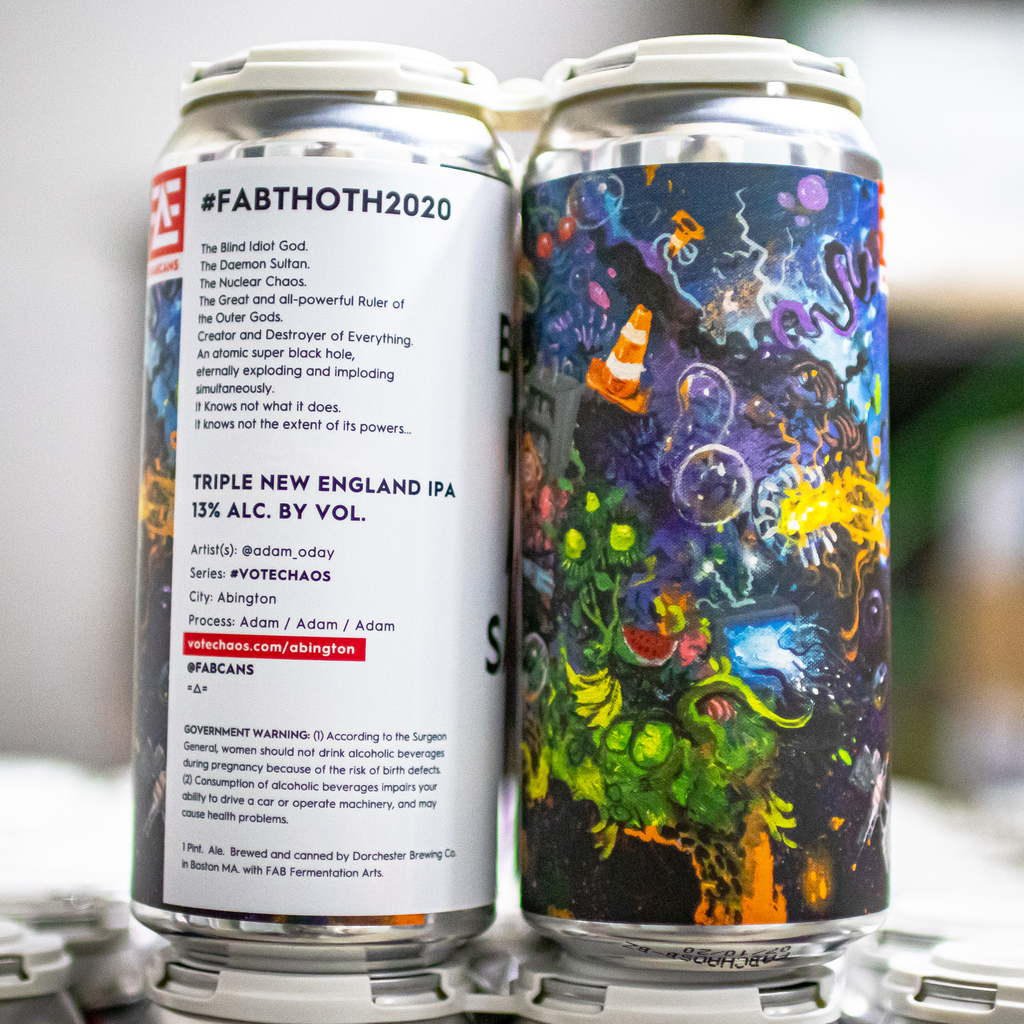 crftcollective's tweet photo. NEW @fabcans. We've got two fresh new beers and four dope labels to choose from. 
⁠
Electric Plankton Surf Club Session IPA 🏄  | 4.5% ABV ⁠
⁠
CHAOS Triple New England IPA 🔮  | 13% ABV⁠

Delivery Tracker: https://t.co/K7BY7kiedO https://t.co/7OTpiHjP22
