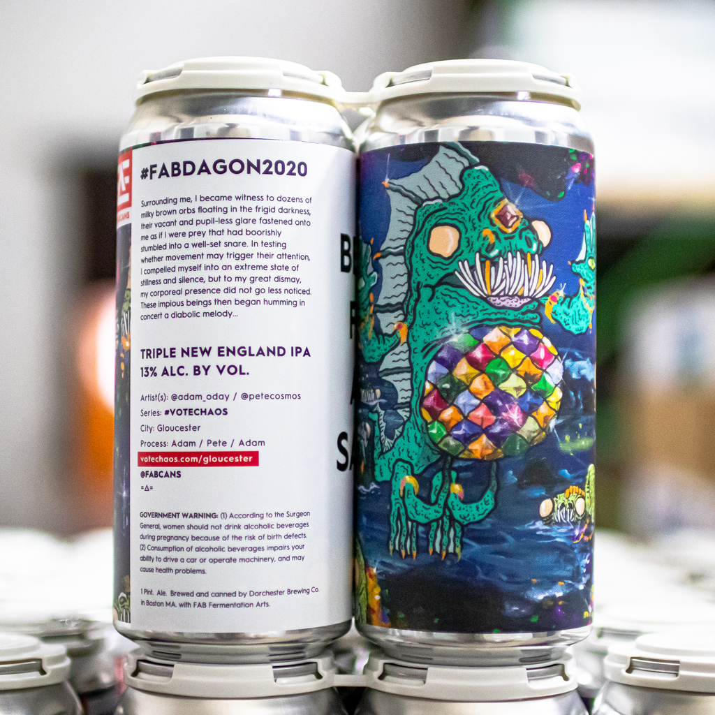 crftcollective's tweet photo. NEW @fabcans. We've got two fresh new beers and four dope labels to choose from. 
⁠
Electric Plankton Surf Club Session IPA 🏄  | 4.5% ABV ⁠
⁠
CHAOS Triple New England IPA 🔮  | 13% ABV⁠

Delivery Tracker: https://t.co/K7BY7kiedO https://t.co/7OTpiHjP22