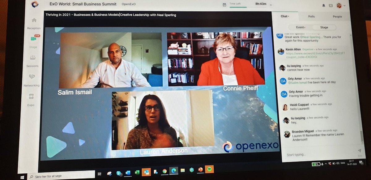 #ExOWorld Small Business Summit - think big and act bigger. Great that the focus is on small businesses.
<a href="/OpenExO/">OpenExO</a> #SME #Entrepreneurship