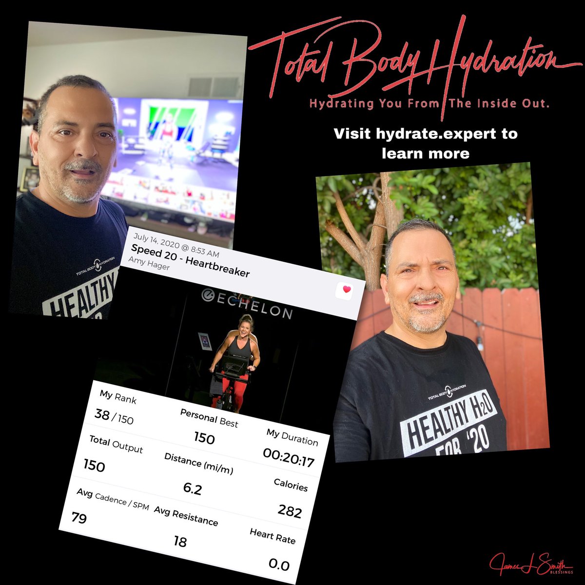 TBHydration's tweet photo. Started off with a 30 minute core session with #MBF and then did a quick Speed 20 - Heartbreaker with Amy Hager from Echelon! A great way to start my Tuesday!

#totalbodyhydration #goals #dedication #motivation #echelon #riding #sandiego #keto #gainful #hydrating #weightloss https://t.co/uTnKTlSwWK