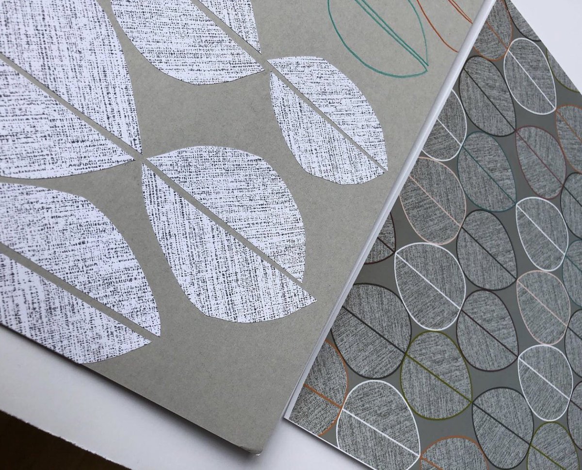 cfstinson's tweet photo. Original artwork for our design Season. We used a textured weave structure to mimic the veins within the leaves, and bright outlines to emphasize the symmetry of the leaf shapes. 🍃 🍁 🍂 ✏️ #textilelover #textiletuesday #sunbrellacontract #sunbrella #bleachcleanable #textiles https://t.co/nliOzeIcxj
