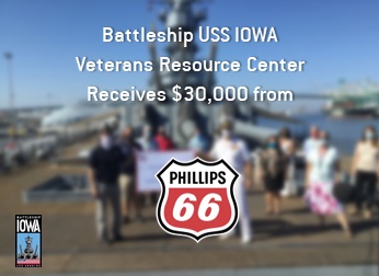 ussiowa's tweet photo. Some good news for a change! @Phillips66Co has awarded #BattleshipIOWA $30,000 for #veteransprograms. Check out the details here: https://t.co/P0VH7x9Ygv
If you'd like to help support vets, visit https://t.co/Sl16jZ9a1R & go to https://t.co/Isci8rwcbB to for info about programs. https://t.co/GskIckW9Tq