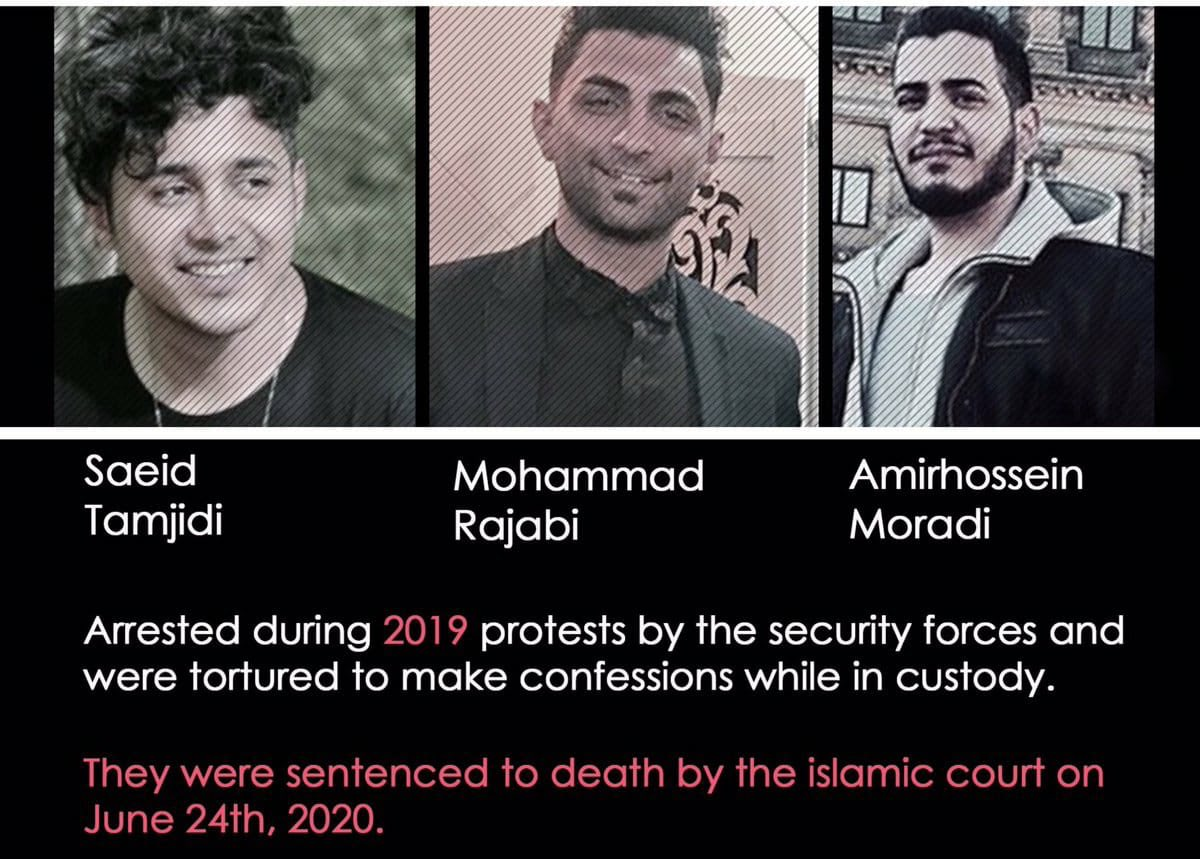 HeshmatAlavi's tweet photo. Imagine living in a country where you can be arrested during a protest, placed under torture to confess to crimes you didn't commit, and then be sentenced to death.

Welcome to #Iran under the mullahs' regime
#اعدام_نکنید
#StopExecutionsInIran https://t.co/gUPPLI9RVi