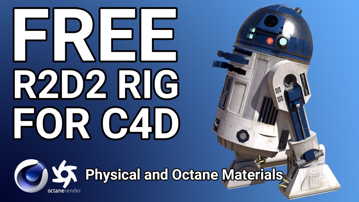 CGweasel's tweet photo. Free R2D2 rig for @maxon3d #Cinema4d. Based on the model from @videocopilot free star pack. With materials for physical and @otoy #octanerender  

Rig download: https://t.co/Zbqx56AWMD
Introduction: https://t.co/07MXehx3Jb

Happy about any feedback. Have fun. https://t.co/Ab3ALzwpWD