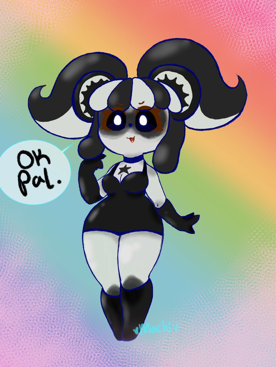 Mochi_Satan666's tweet photo. AAA I MADE A POPPYCORN VELVET ABFHJGFJFH she's perfect! 
@Mizar <-- y'all go check her out because she's just the cutest artist ever and I love her so much 
❤️🧡💛💚💙💗 UwU
-
#artistsontwitter #digitalart #kawaii #panda #poppycorn #MochiIshiki #artistsupport #love #cutie #fanart https://t.co/MZzYWzeRhg