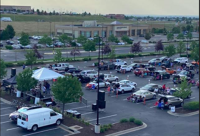 Aielloprm's tweet photo. A fun drive-in concert series “Sound of Southlands” featuring local artists and bands are every Thursday from 6:00 - 8:00 p.m. Tickets are $15 and proceeds are donated to the Food Bank of the Rockies to support families in need. https://t.co/9DoyUhy3e4. https://t.co/Syhhccoumk