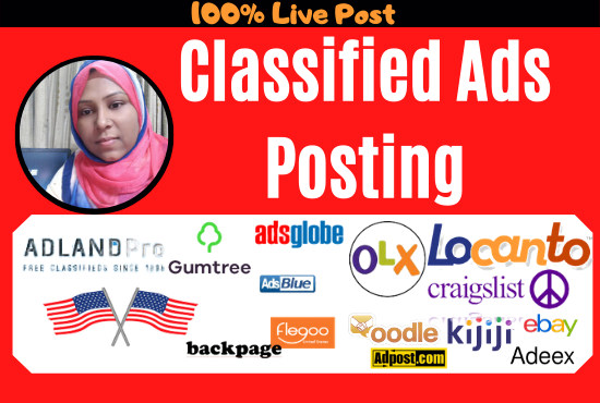 rabeya426543's tweet photo. I can Post 100% Live Classified ads for your Business
Contact me!

https://t.co/QCJ0TO6Ylu

#classifiedads #ads #classified #liveads #classifiedpost #classifiedsite #usaclassified #USAclassifiedads https://t.co/9Szo4HE838