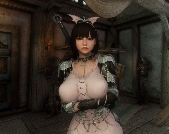 リアル肌でかわいい顔チャレンジ
#SkyrimSE 