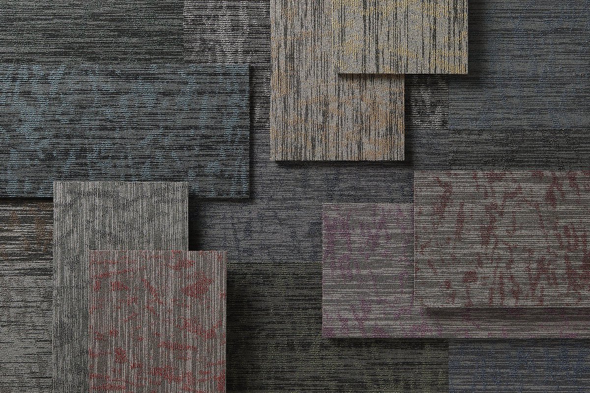 EFContract's tweet image. #sneakpeek! Scheduled to launch later this year, Spectral Drift is a 18”X36” #modularcarpet style that evolved from the observation of fractured light on surfaces and how it breaks into individual colors and changes perception as time moves on. #tiletuesday #commercialflooring