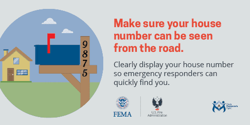 usfire's tweet image. During a home emergency, every second counts! Can first responders easily find your house number?

Make sure your house number can be seen from the street both day and night.