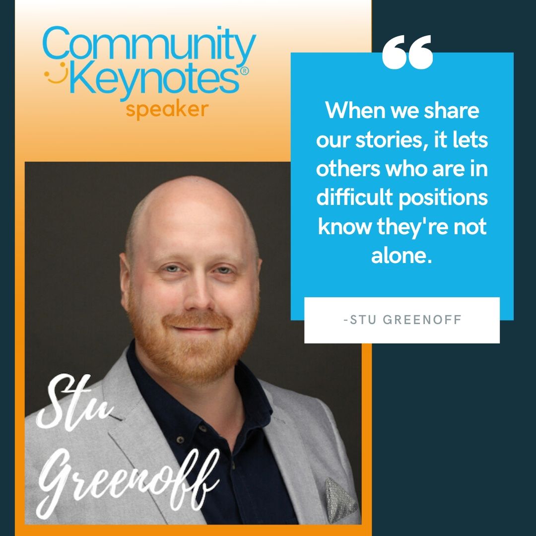 Everyone has a story to tell, and yours could be life changing to others. Tomorrow Stu will be sharing his with us and touching our hearts. Watch through the link below at 1pm EST/12pm CST. 
 facebook.com/communitykeyno…