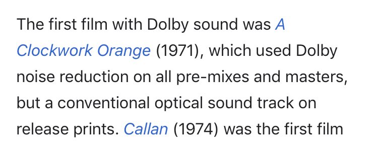 57/ DAGMAR DOLBYWidow of Sound pioneer Ray Dolby (yes, THAT Dolby; died 2013)Ray made major sound pioneering developments for movies (first one was A Clockwork Orangewhich was about brainwashing people through music & soundBy KubrickAnother 2-parter...