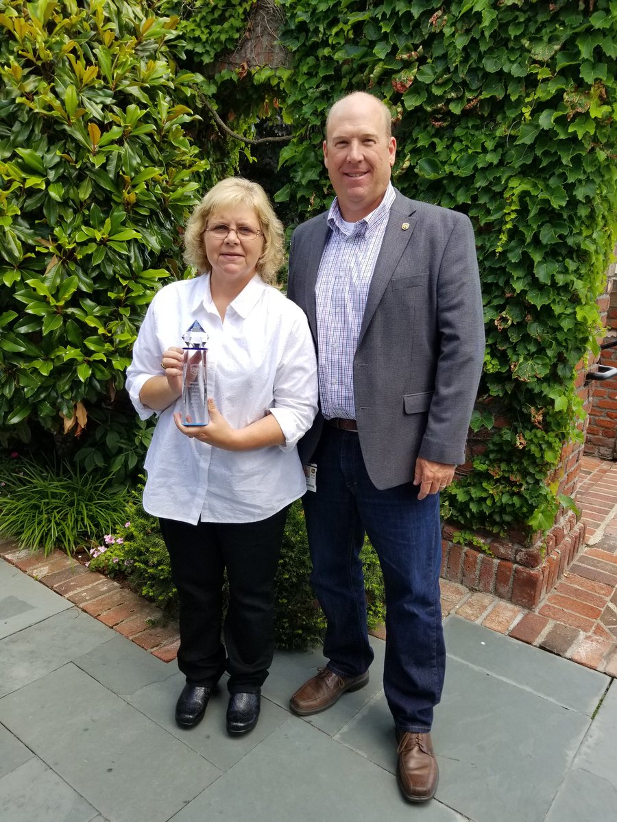 Perseverance, Dedication, and Stick-to-itiveness are words that I would use to describe your accomplishments...congratulations Patty Harness &amp; Dakota Denton on earning your college degrees.  

Aaron Knapke presents the Division's monumental achievement awards.
