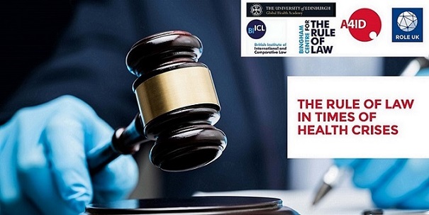 BinghamCentre's tweet photo. Listen to the co-authors (Julinda; Jean-Pierre; Nyasha; Luciana) of the seminal paper ‘The Rule of Law in Times of Health Crises’. Published by @a4id’s #ROLEUK Programme, discuss the lessons from this insightful research in our new #podcast: https://t.co/PpEapNONUB https://t.co/hDmURbq9OD