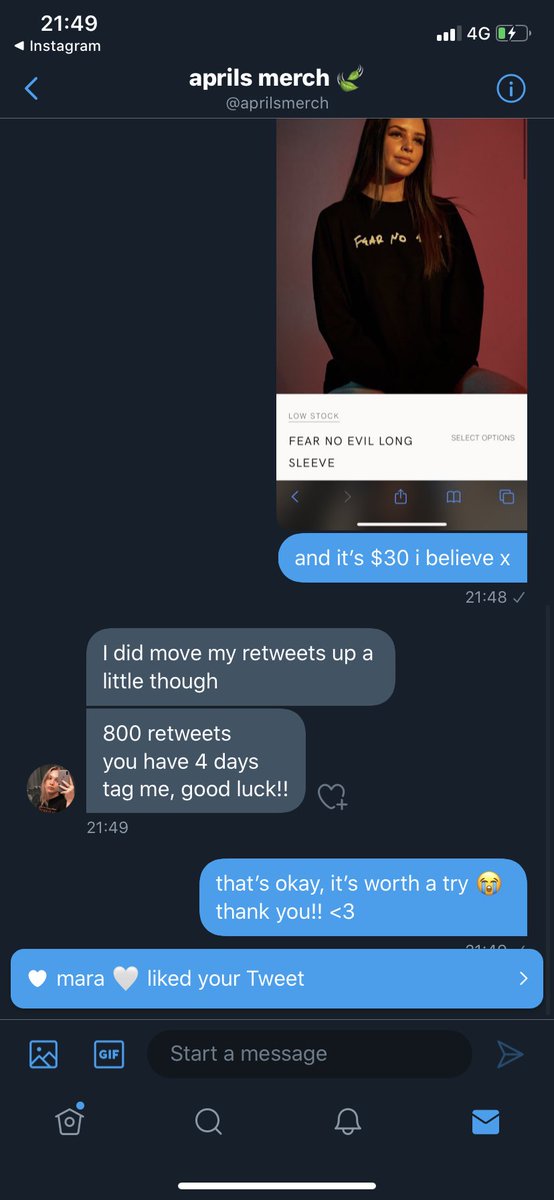 sweetreliefliv's tweet photo. sooo @aprilsmerch is kindly gonna give me a deal!! 

i need 800 RETWEETS in 4 days!! (so saturday, if my math is right!) it’s a lot of RT’s but please help me!! 🤍

(comment yours and i’ll help you too x)

USE SPARE ACCS IF YOU CAN PLS https://t.co/tKZHvy0yQb