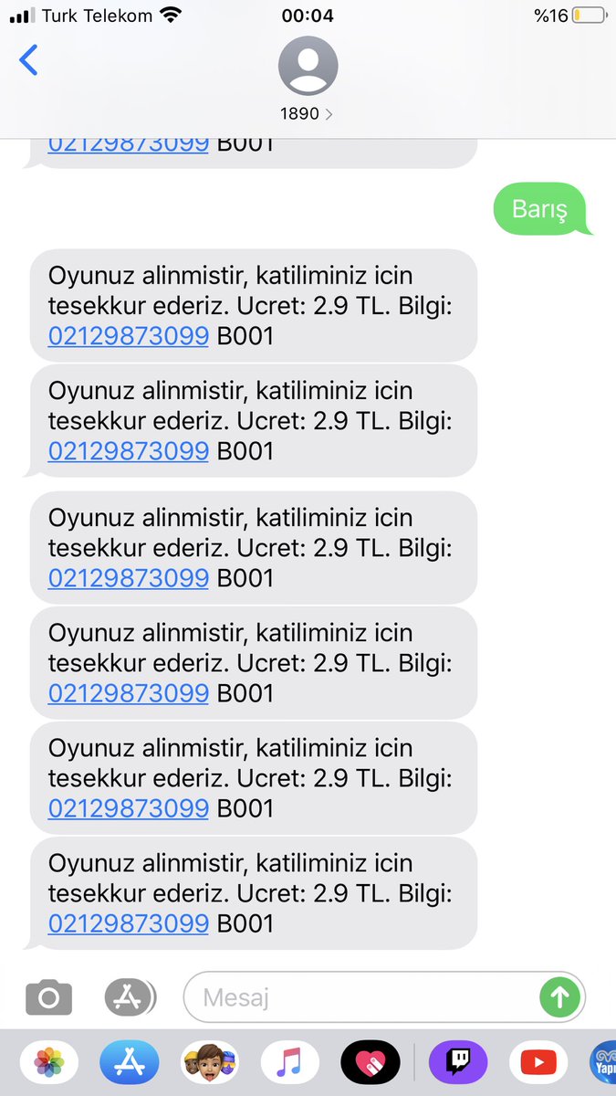 Arkadaşlar iki dakika içinde 30 tane oy attım geç geliyor onay mesajı yardırın Korkmayın #survivor2020