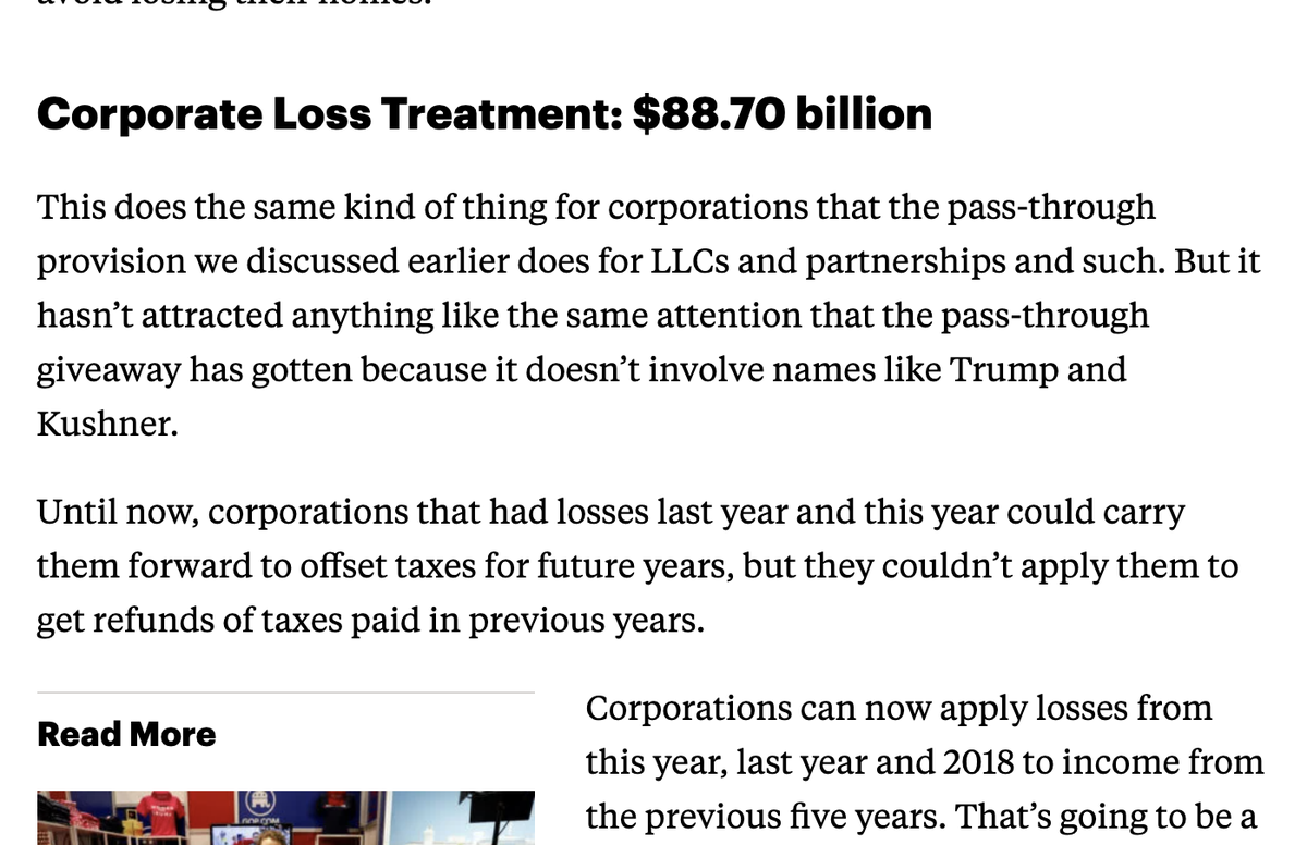briebriejoy's tweet image. This single corporate tax break cost more than it would to cancel all medical debt ($81 billion). 

propublica.org/article/the-ca…

@senatemajldr 
@SpeakerPelosi