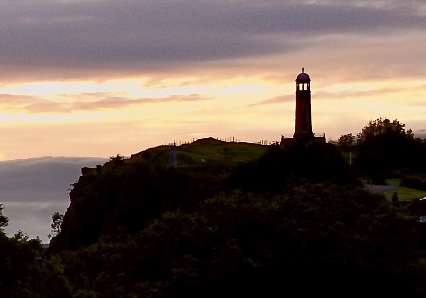 salphotography's tweet photo. The monument at Crich taken last night just after sunset 🌅 #crich #Derbyshire #sunset https://t.co/NlrHmMzPxp