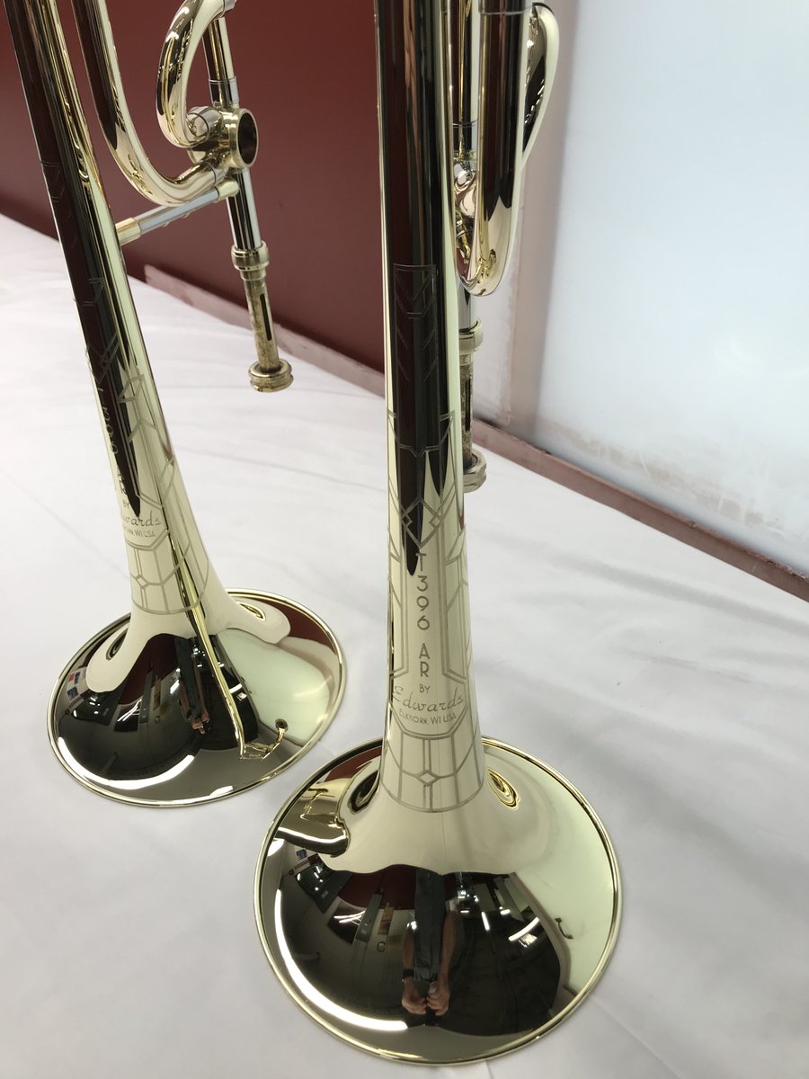 EdwardsInstCo's tweet photo. Two weeks back and it feels good to see these coming through production. 

#edwardsinstrumentco #custom  #trombone #T396AR https://t.co/lzWhyqBzfv