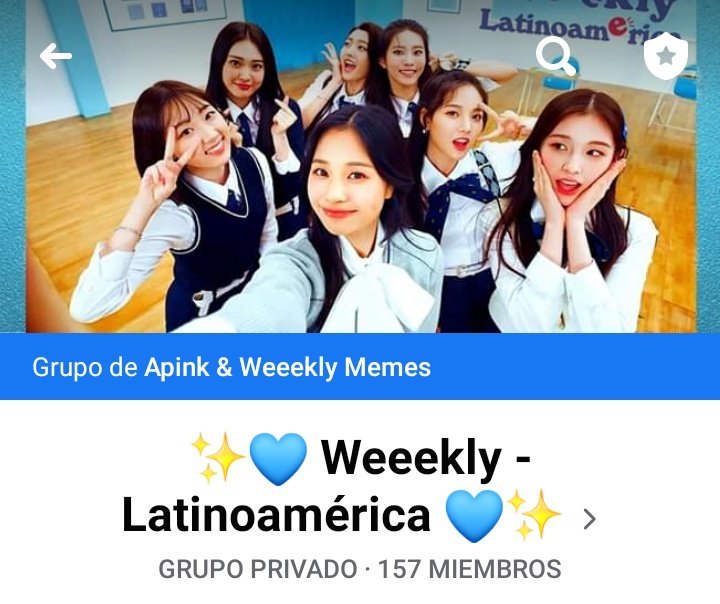 ApinkWeeeklyMem's tweet photo. Tenemos grupo de facebook de las chicas de Weeekly para los que quieran unirse ❤️💙

Link: https://t.co/J7kmymiiiG

#Weeekly #WeeeklyLatinoamérica https://t.co/e9VBgTEWew