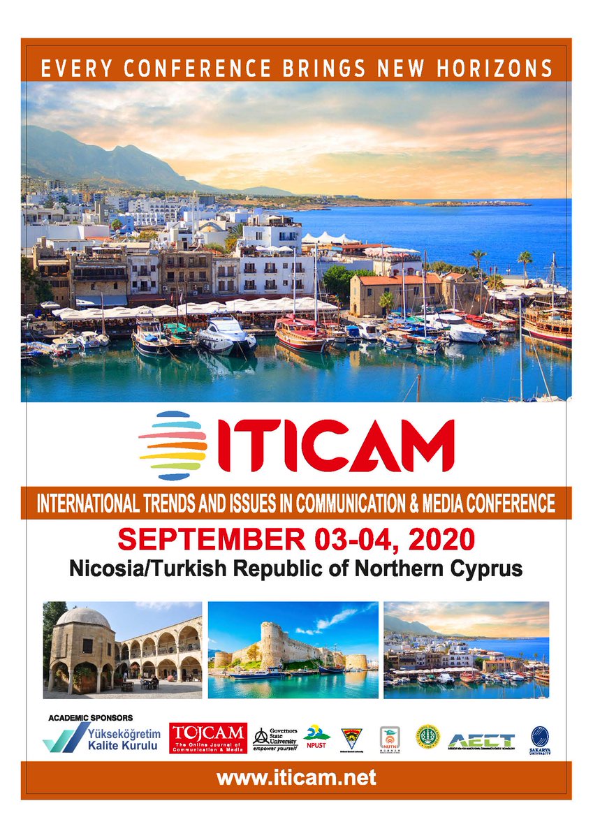 International Trends and Issues in Communication &amp; Media Conference
Abstract Submission Deadline: Until September 1, 2020