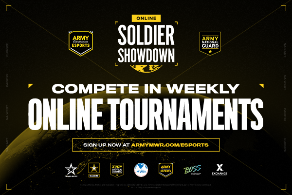Go to armymwr.com/esports to enter this weekly tournament. Registration opens every Wednesday at noon.
 #esports #gaming #gamer #ps #twitch #csgo #fortnite #game #fifa #xbox #pubg #games #videogames #leagueoflegends #gamers #dota #esport #pubgmobile #counterstrike #youtube