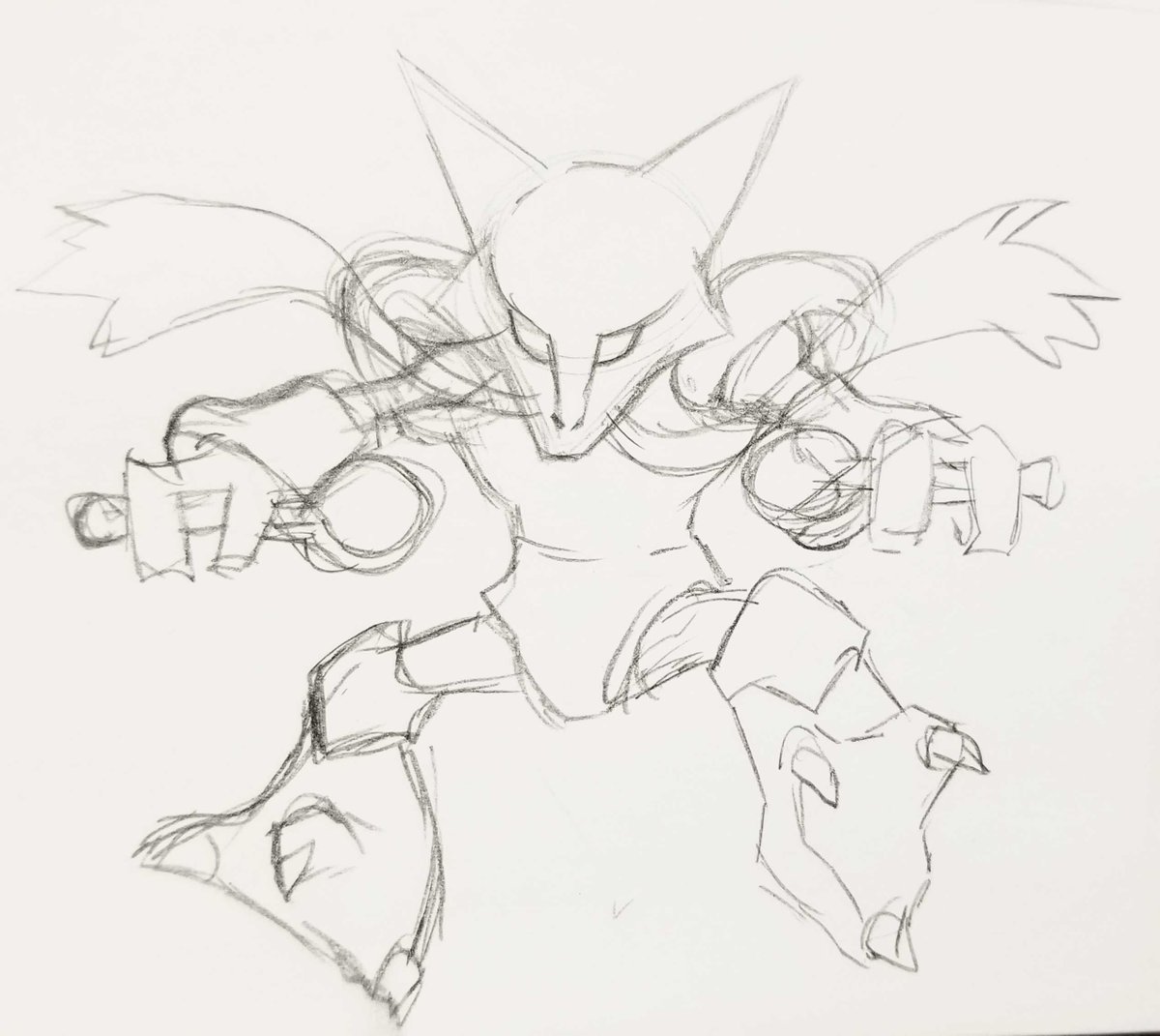 Reverrii_Pixy's tweet photo. #DrawEveryPokemon
065 #Alakasam
#Pokemon • #PokemonArt • #TraditionalArt • #Drawing https://t.co/ectmnXp1EB